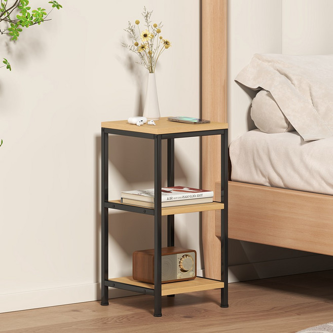 소하임 미니 사이드 테이블 3단, 블랙