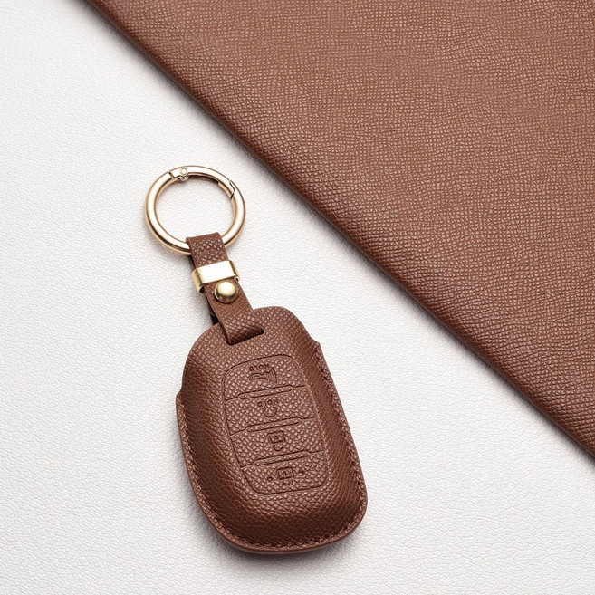 현대 자동차 키 커버 4버튼 아반떼 MD/AD LF 쏘나타 아이오닉 캐스퍼 전용 | 방문방스크래치, 현대 A4b타입(4버튼), 카푸치노