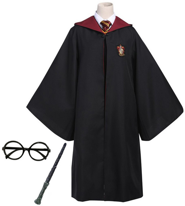 루이스 할로원 해리포터 교복 코스튬 망토 3종 세트 남녀공용