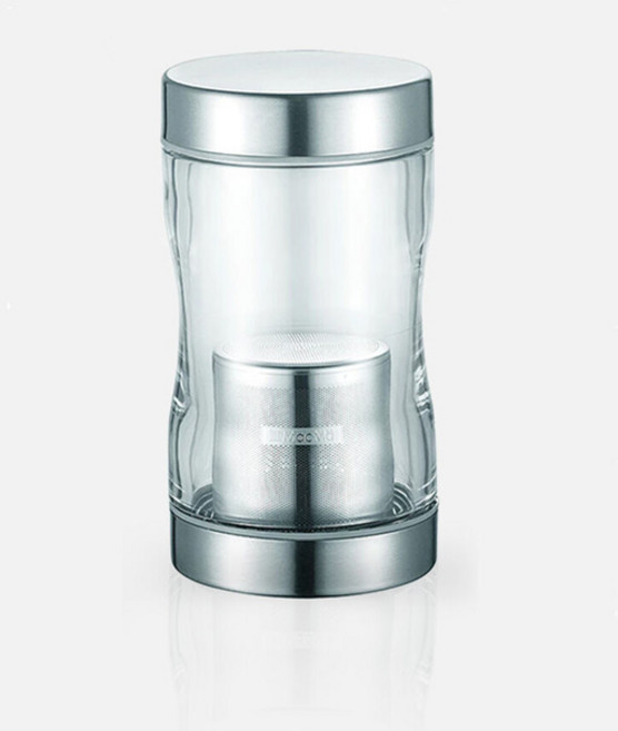 맥마(Macma) T Go 300ml mini 텀블러 물통 티프리 물병 트윈캡 커피 차 트라이탄 스테인리스 차량 휴대 운동, 투명, 1개
