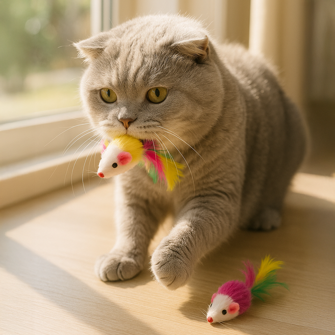 고양이 쥐돌이 장난감 사냥본능 쥐장난감 25P 1SET, 1개