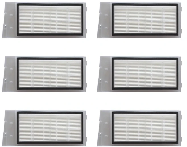 Xiaomi 스마트 홈 ROIDMI EVE Plus 로봇 진공 청소기 예비 부품 교체 HEPA 필터 액세서리 용, 기타, 03 6pcs