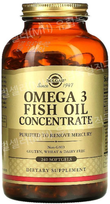 Solgar솔가 피쉬 오메가3 대용량 Omega-3 240 소프트젤, 240정, 1개