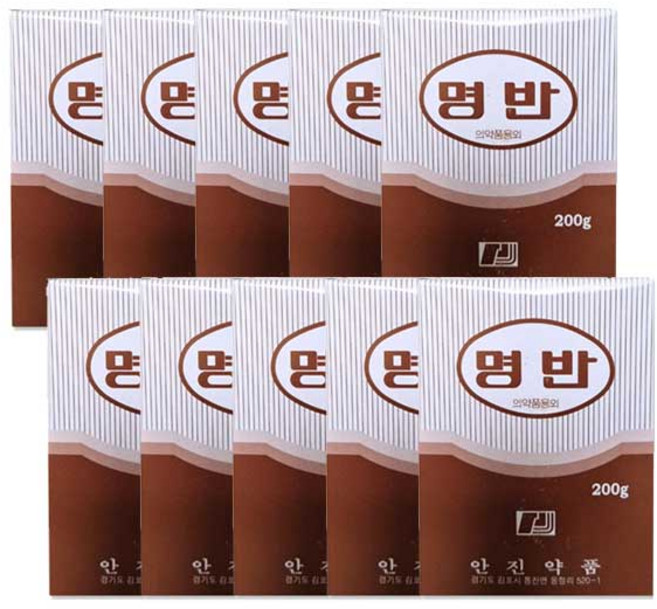 안진 백반 명반 백반가루 봉숭아물 뱀퇴치 염색, 10개, 200g