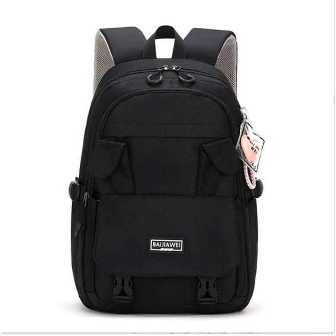 簡約多格層護脊 國小後背包 多功能休閒包 防水大容量