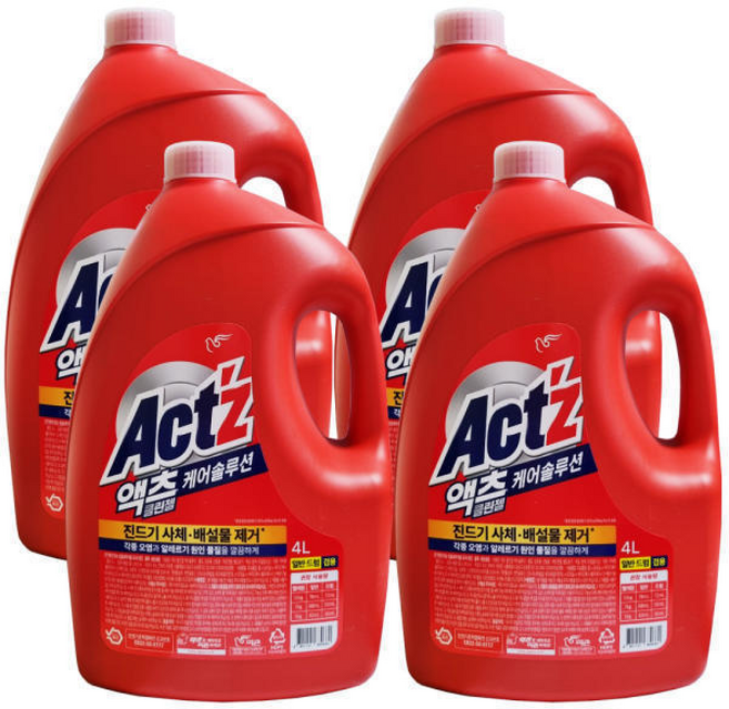 피죤 액츠 파워젤 겸용, 4L, 4개입