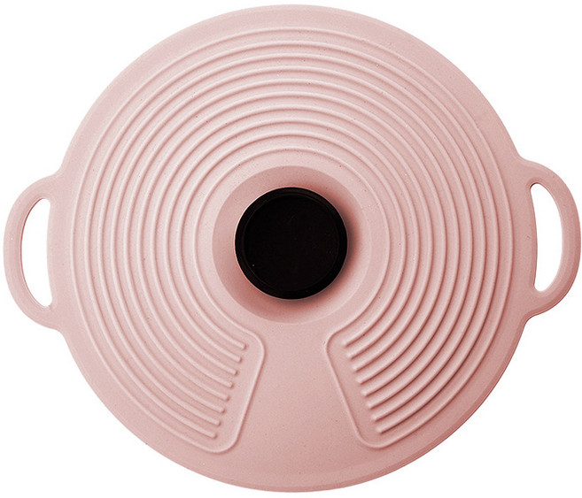 실리콘 신선도 유지 뚜껑 방지 방진 및 가제트 냄비 식기 오일 커버, 03 pink, 02 28x32cm