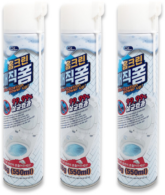 홈크린 매직폼 멀티크리너 550ml 3개