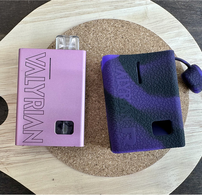 레더크레프트 유웰 발라리안R 전용 실리콘케이스 위생캡덮개 포함, 1개, 블랙퍼플