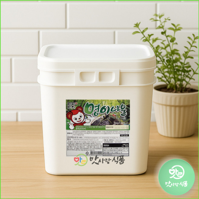 맛사랑식품 반찬단지 명이나물 10kg, 1개