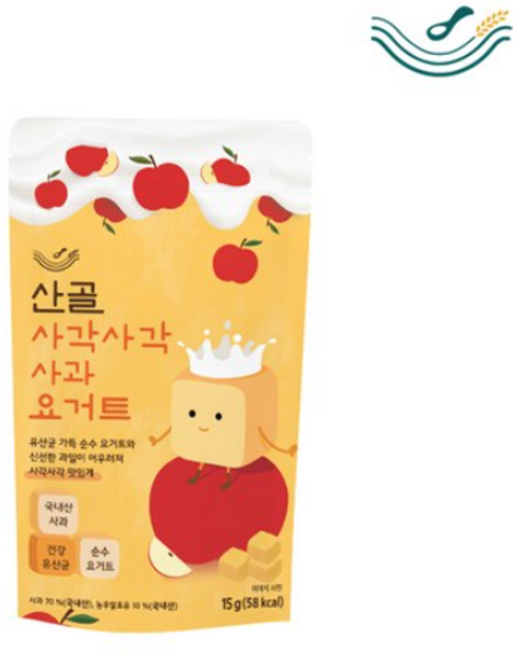 산골 사각사각요거트 사과 15g 3개