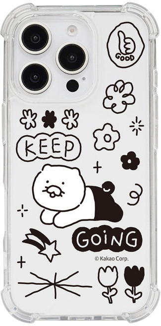 카카오프렌즈 춘식이 두들두들 투명방탄 강화케이스 아이폰