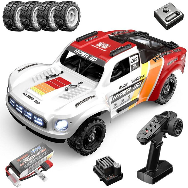 브러시리스 RC 자동차 MJX Hyper Go 14211 1:14 스케일 70km/h 고속 트럭 4WD 성인용 4X4 오프로드 2.4Ghz 리모컨 CNC 섀시 및 오일 쇼크 전, 브러시리스 RC 자동차 MJX Hyper Go 1421