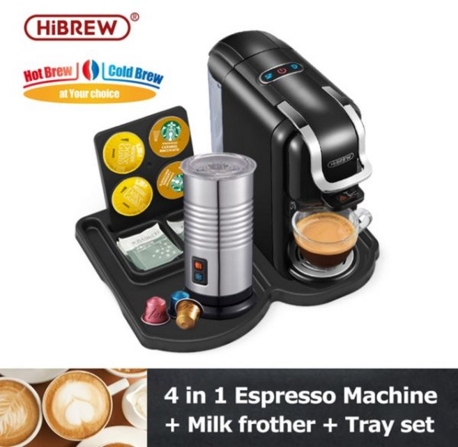 HiBREW-4 인 1 다중 캡슐 19 바 커피 머신 카페테라 온/콜드 돌체구스토 밀크 & 넥프레소 캡슐 ESE 포드 그라운드 커피 H2A, H2A BK M2 Tray _CHINA | EU, 06 H2A BK M2 Tray_01 EU