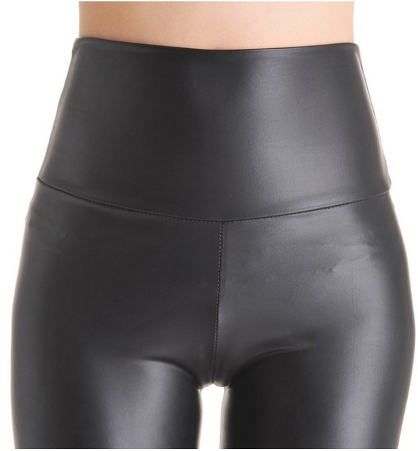 하이웨스트 무광 플러스 가죽레깅스 S M L