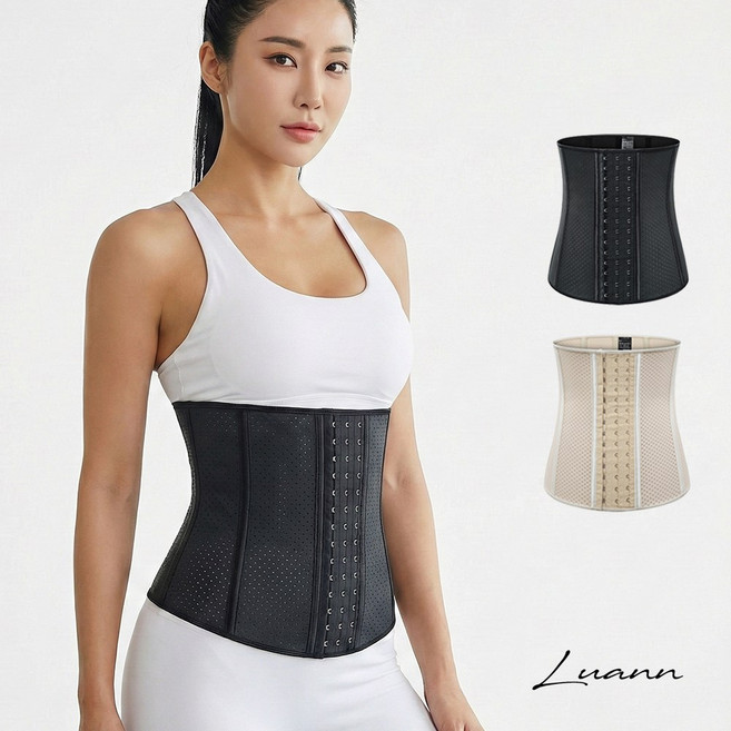 루앤 흉곽 코르셋 라텍스 울트라슬림