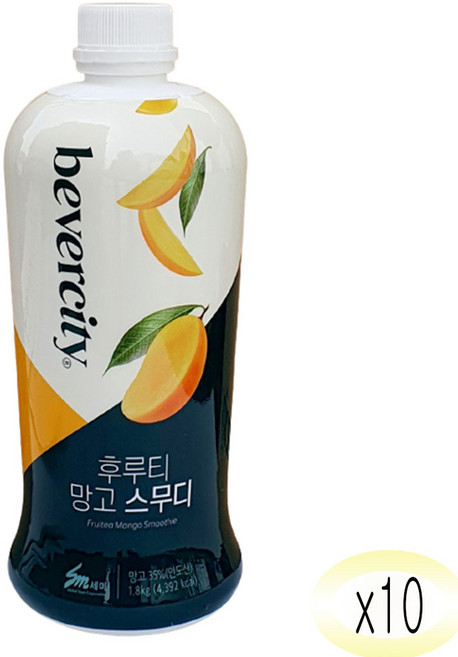 세미 베버시티 망고스무디 망고청 망기요거트스무디, 1.8kg, 10개