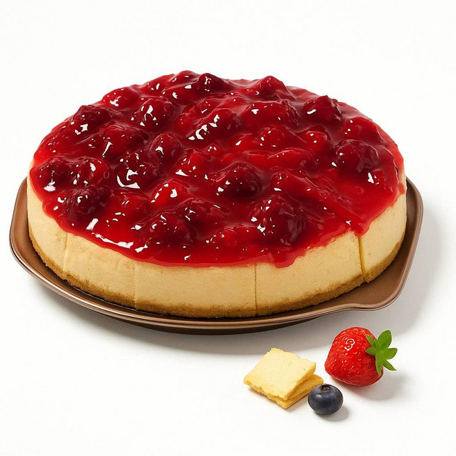 앤디 아난드 무설탕 딸기 치즈케이크 9인치 | 놀랍도록 맛있 Andy Anand Sugar Free Strawberry Cheesecake 9" | Amazingly Delicio, 1개