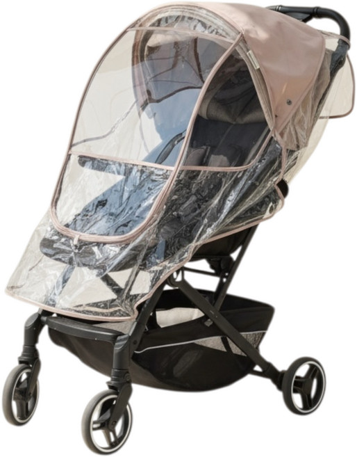 맘노코 프리미엄 유모차 유아차 트라이크 레인커버, 라떼, 1개, 맘노코 레인커버 무지