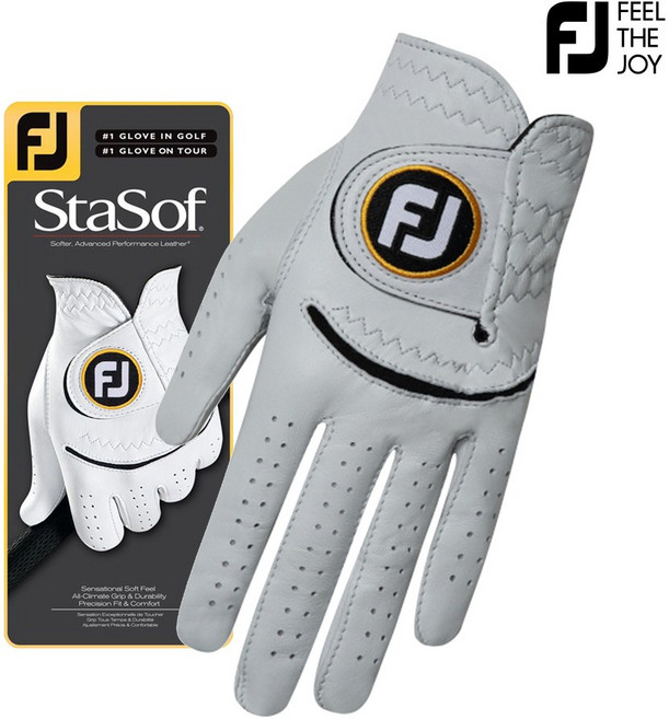 [아쿠쉬네트코리아정품] 풋조이 뉴스테이소프 StaSof 남성 골프장갑, 1개