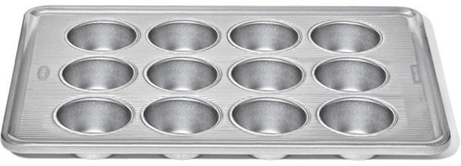 옥소 굿 그립 논스틱 프로 클리어 코팅 15인치 피자 팬, 12 Cup Muffin