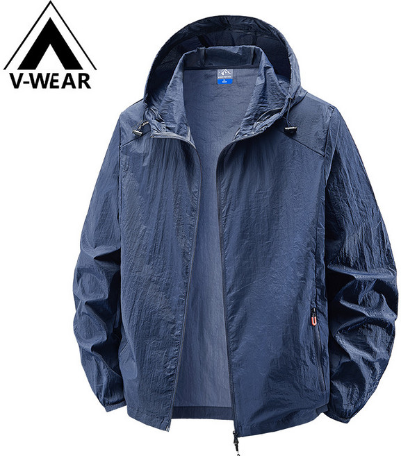 V-WEAR 男士防曬衣 夏季薄款皮膚衣 防紫外綫 釣魚騎行服 戶外運動外套 防潑水材質