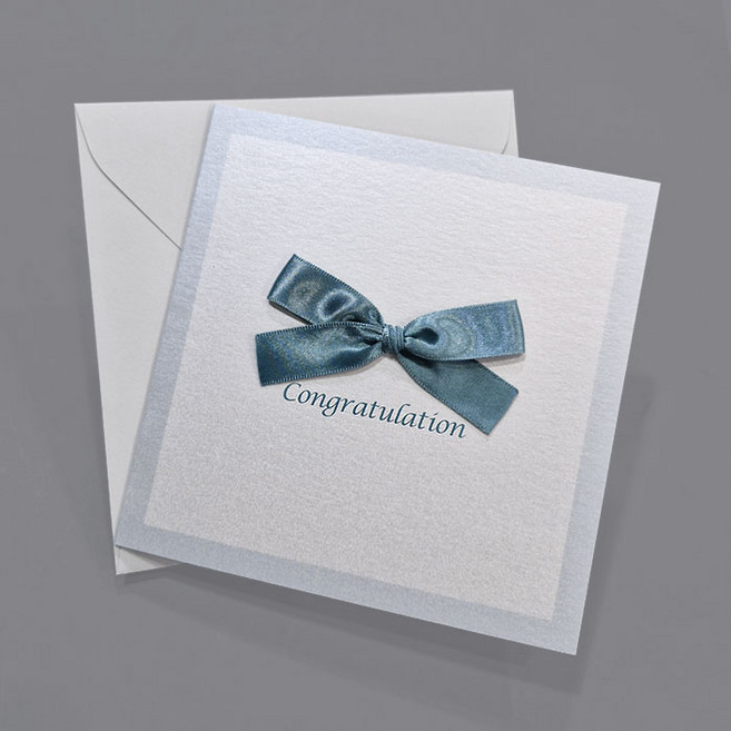 메리토리오 입사축하카드 & 승진축하카드, 민크클래식리본축하카드, 5장