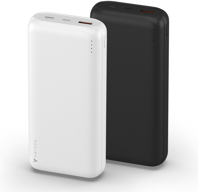 요이치 몬스터 M2 QC3.0 USB PD 듀얼 고속 대용량 보조배터리 20 000mAh, YB-M20000, 화이트