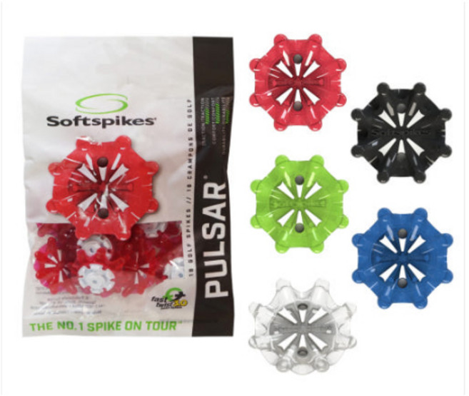 풋조이 프리스타일 PULSAR 펄사 스파이크 징(비닐포장), 레드, 18개