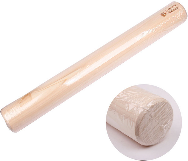 힐링라이프 편백요가봉 1개 안마봉 58cmx7cm, 경락봉, 아이보리