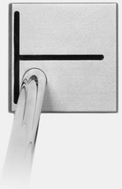 컴팩트해머 정타 연습용퍼터 미니 망치 큐브 퍼터 34인치, 1도