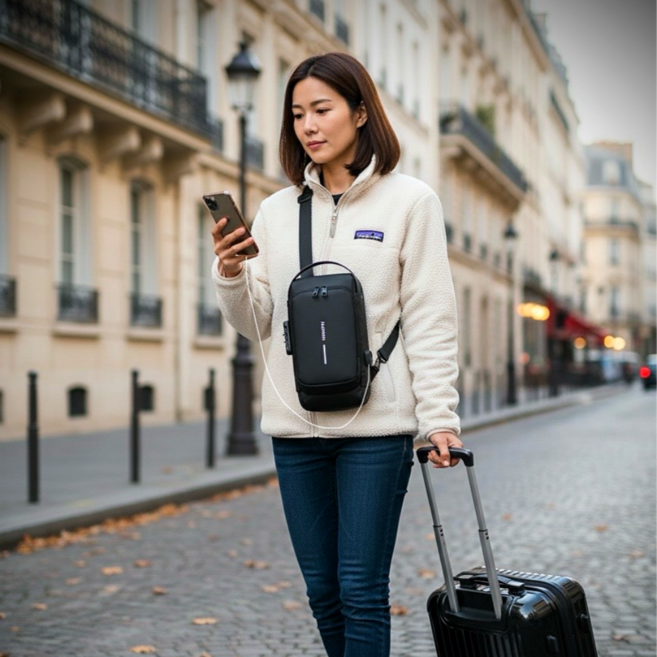 노캡 여행 도난방지가방 크로스백
