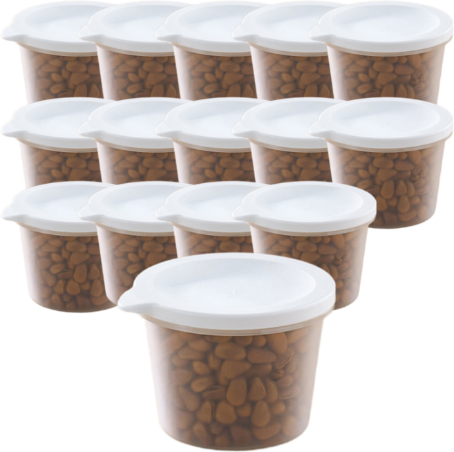 데일리픽 냉장고 다용도 원형 밀폐용기, 10개, 단품