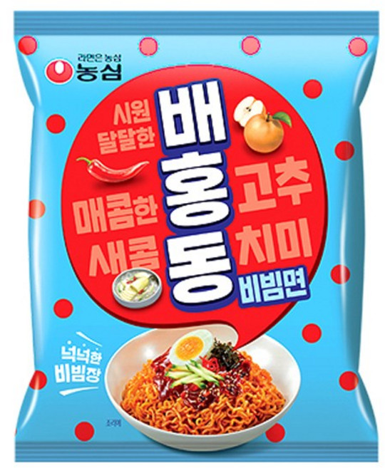 농심 배홍동 비빔면 137g, 1개