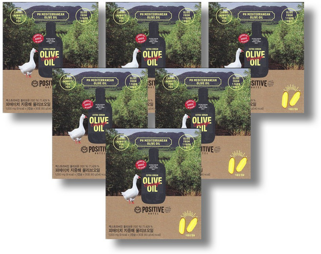파지티브호텔 피에이치 지중해 올리브오일, 6개, 30회분
