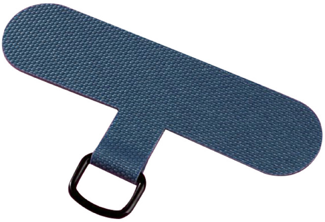 金士曼 手機掛繩夾片 - 免掛繩孔手機吊繩固定片, T字型 / 深藍色, 1個