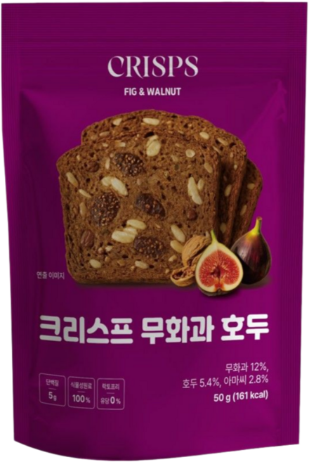 하늘처럼 크리스프 무화과 호두, 1개, 50g
