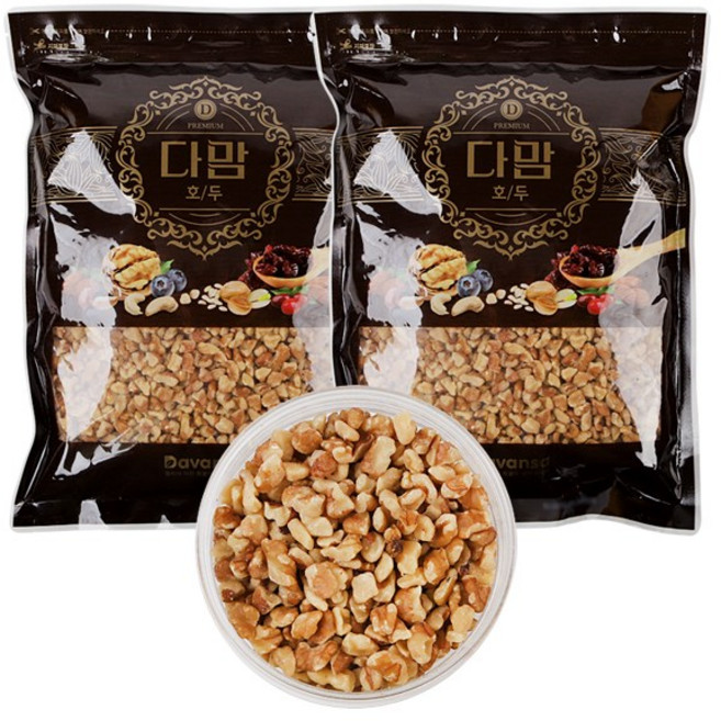다맘 캘리포니아 햇 호두분태 1kgx2봉, 2개