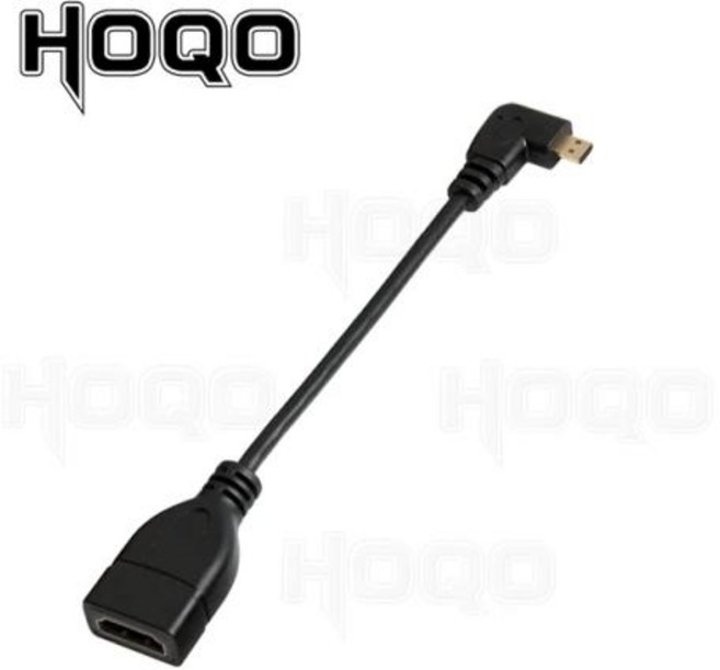 HDMI 호환 90 도 마이크로 HDMI 수-HDMI 암 어댑터 케이블 왼쪽 오른쪽 각도 마이크로 HDMI 파라 컨버터 카메라 TV용, Right Angle_15 cm, [01] 15 cm, 03 Right Angle_01 15 cm
