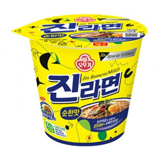 오뚜기 진라면 순한맛 소컵 6입 ala+436op