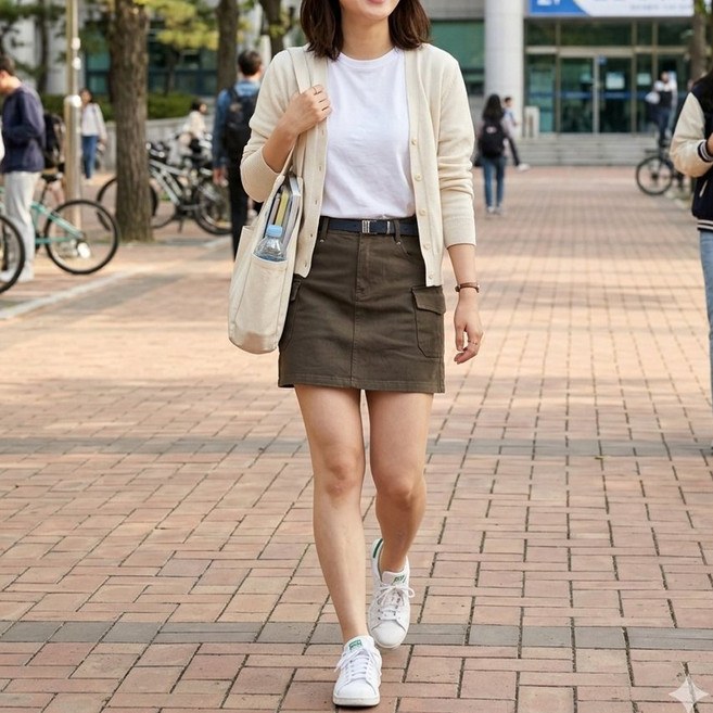 이서어패럴 카고미니스커트+벨트 8839