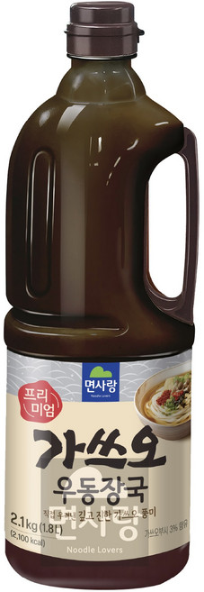 면사랑 프리미엄 가쓰오우동장국 2.1kg 실온 대용량 육수대용, 1개