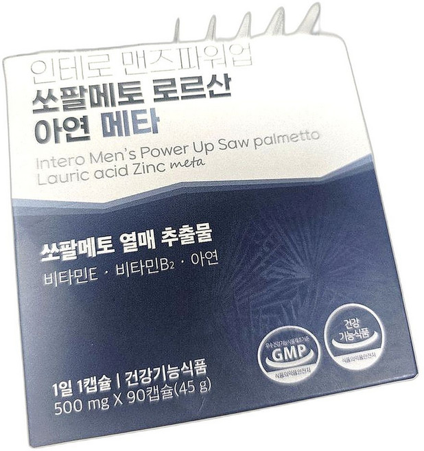 남성 건강 영양제 쏘팔메토 함유 비타민 E 비타민 B2 아연 함유 영양제 90캡슐 2개, 90정