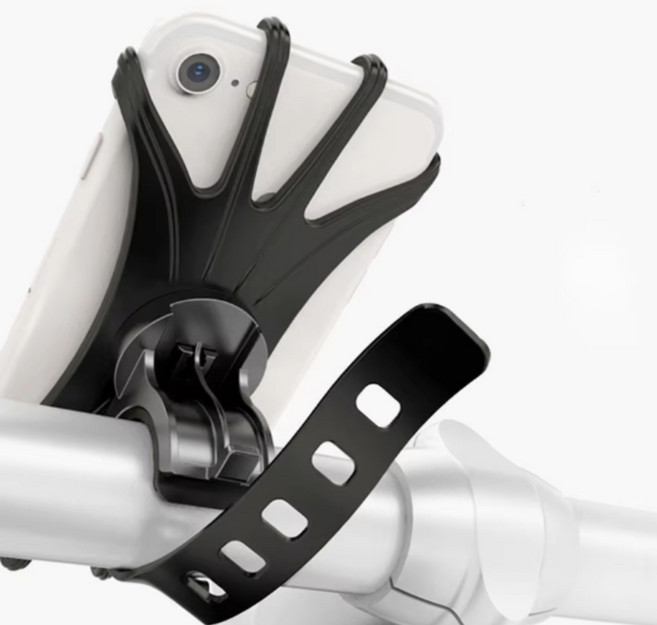 자전거 핸드폰 거치대 오토바이 킥보드 유모차, 블랙, 1개