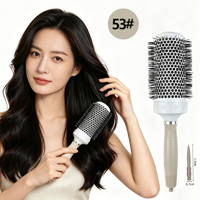 4위 - Zeviro 세라믹 허니컴 드라이 롤빗 볼륨 웨이브 헤어 스타일링 브러쉬, 1개, XL-53#