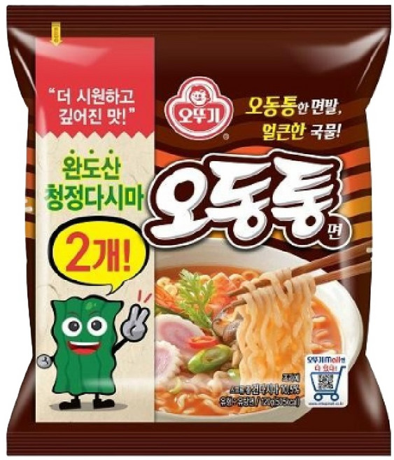 오뚜기 오동통면 120g, 10개