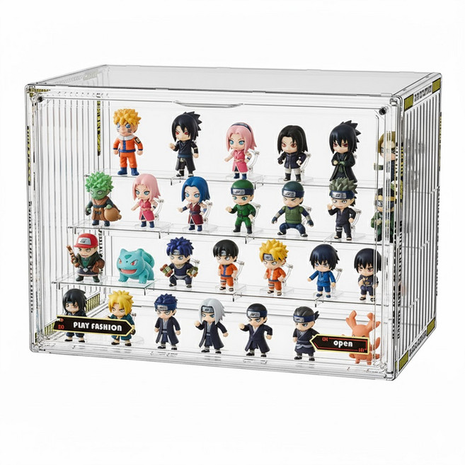 Keen 아크릴 정리함 계단형 36x27x23cm, 2개