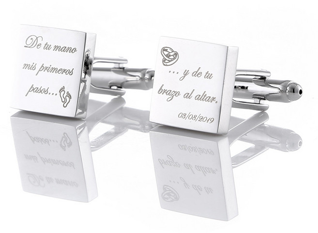커프스링크 커프스버튼 커프스 명품커프스버튼 넥타이핀 커프스버튼명품 넥타이핀커프스세트 커프링크스 결혼식 선물 은색 사각형 신랑 맞춤 조각 단추 남성 셔츠 소매 보석