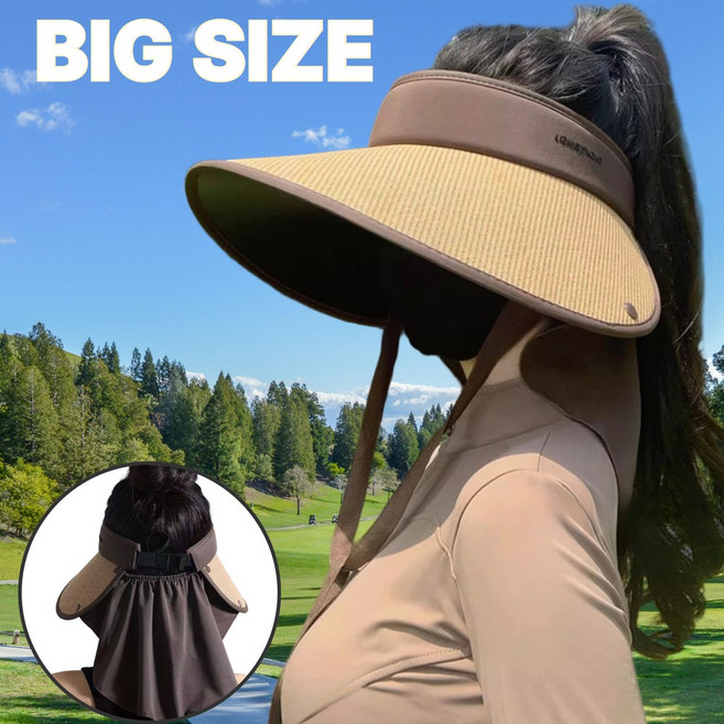 데이앤데이 여성 썬캡 햇빛가리개 여름 라탄 모자