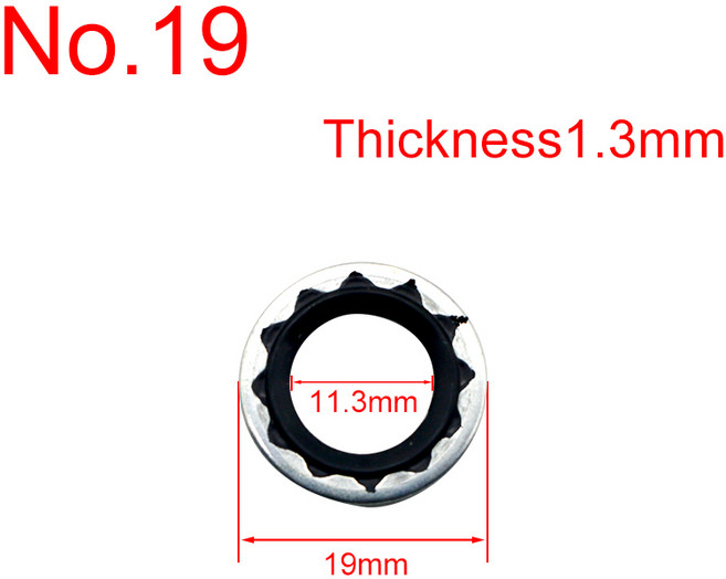 자동차 에어컨 시스템 씰링 개스킷 압축기 확장 밸브 파이프 헤드 수리 부품 세트당 60 개, 1개